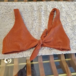 Monday Swimwear Clay Crinkle Portugal Top Size Large